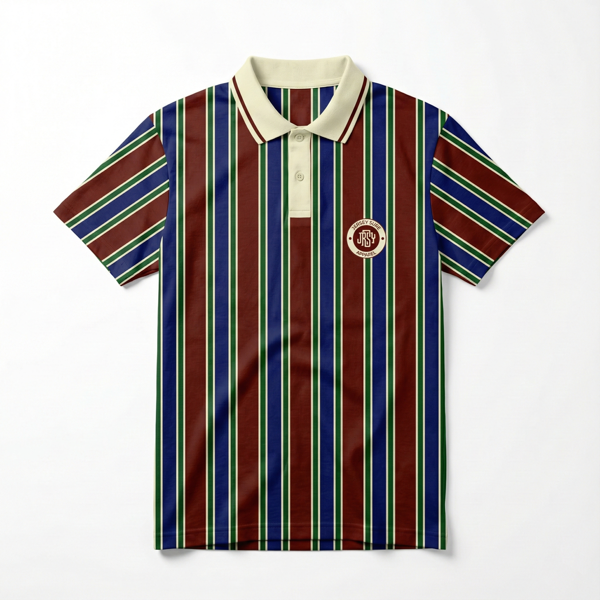 Retro Flumin Striped Polo Jersey