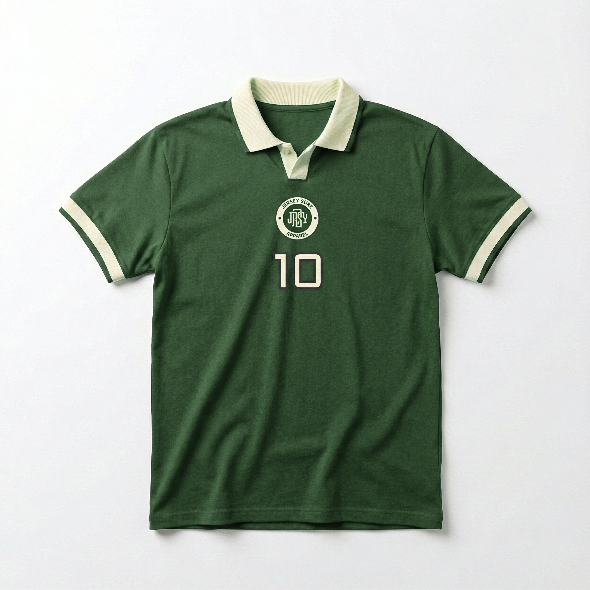 Retro Plain Polo Jersey - Ink Green