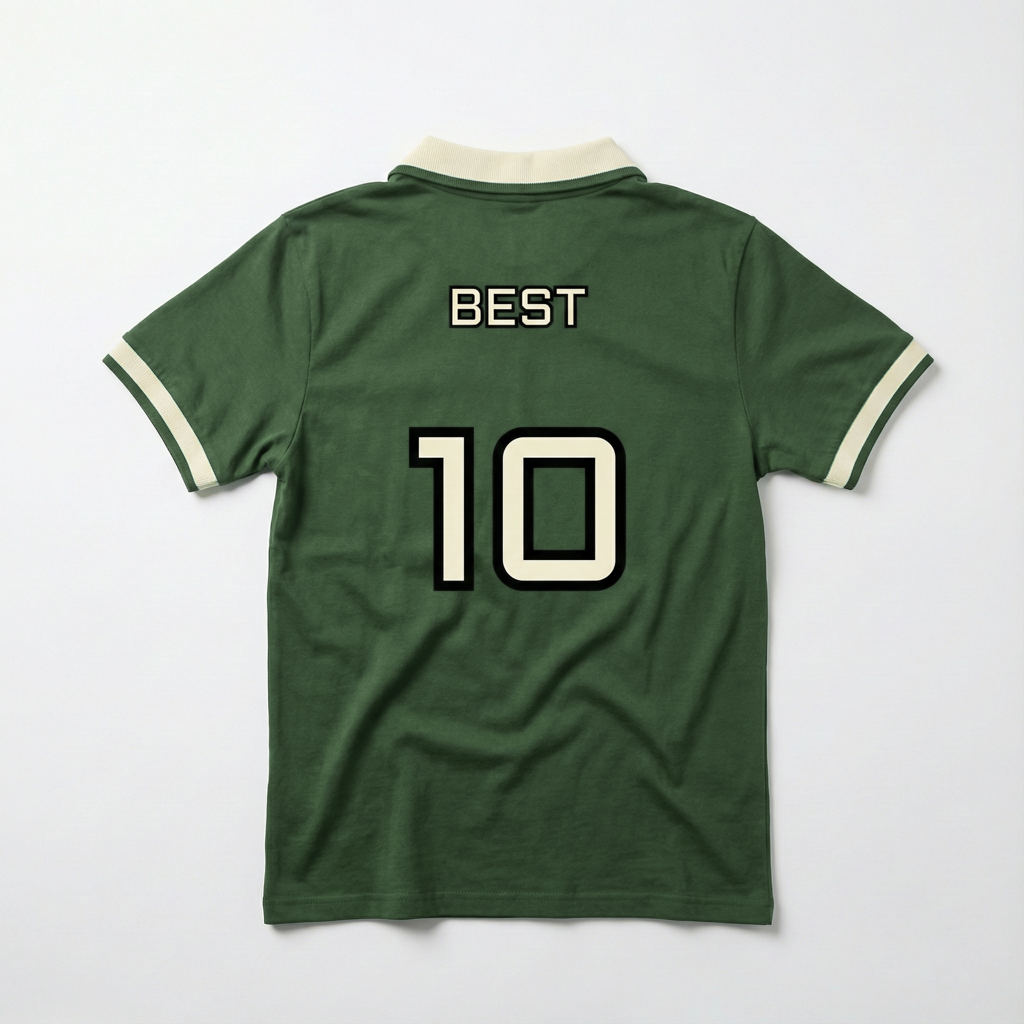 Retro Plain Polo Jersey - Ink Green
